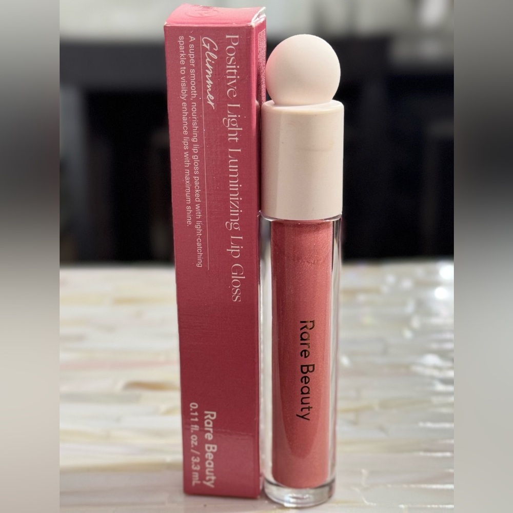 Rare Beauty Positive Light Luminizing Lip Gloss in Shade Glimmer